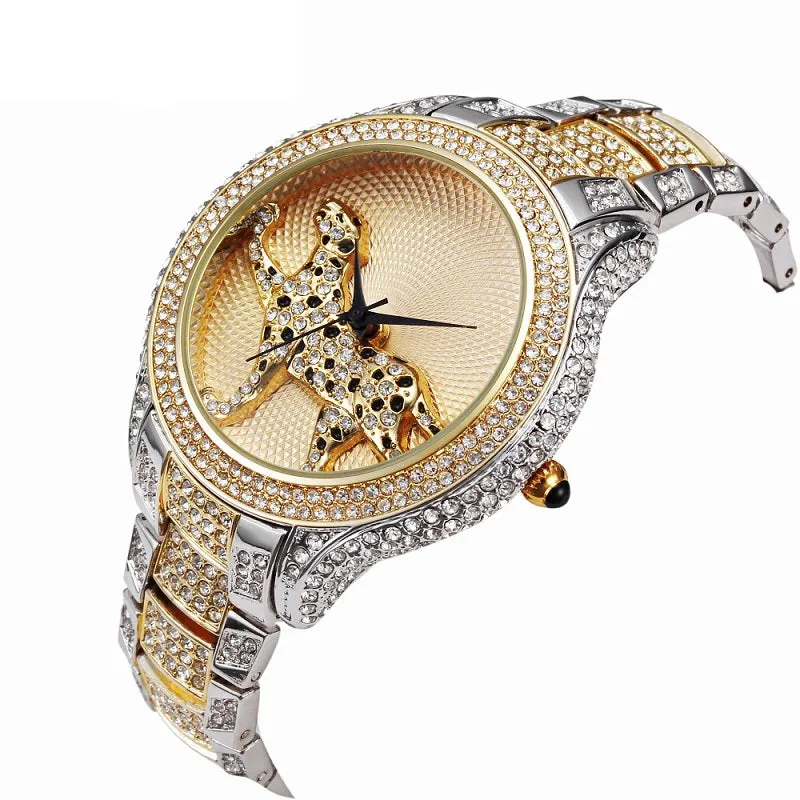 Running Leopard Pattern Women's Watch