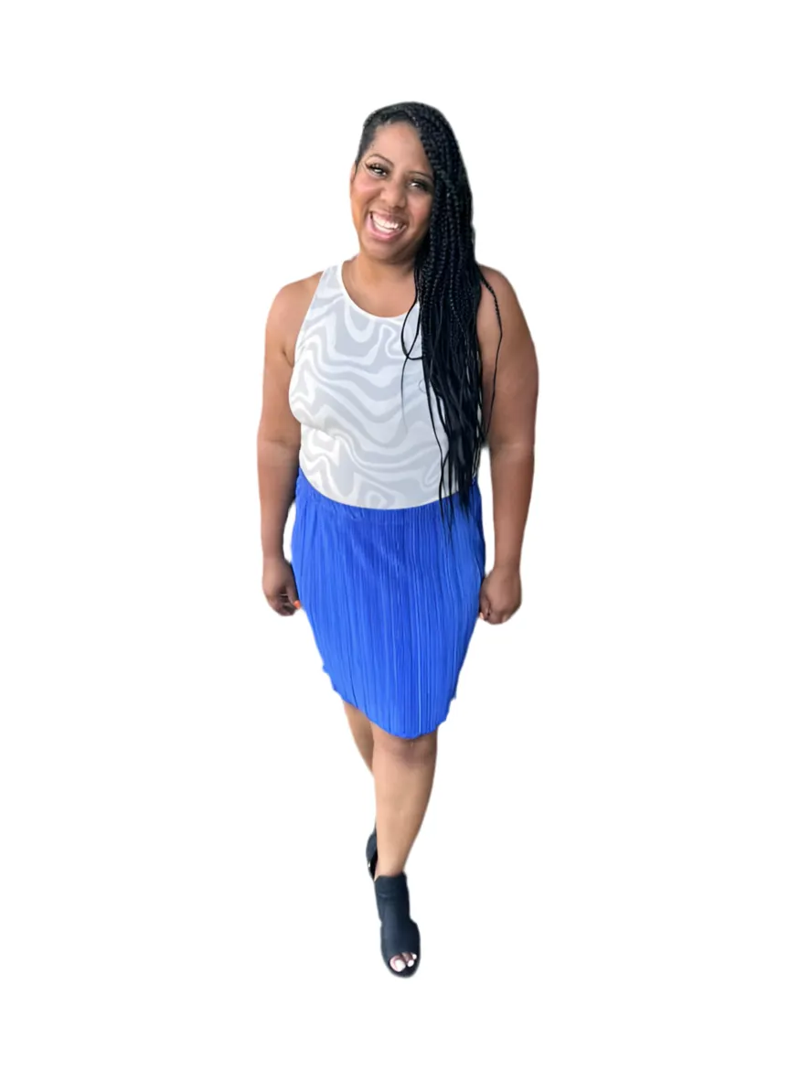 Samantha - Solid Dazzling Blue