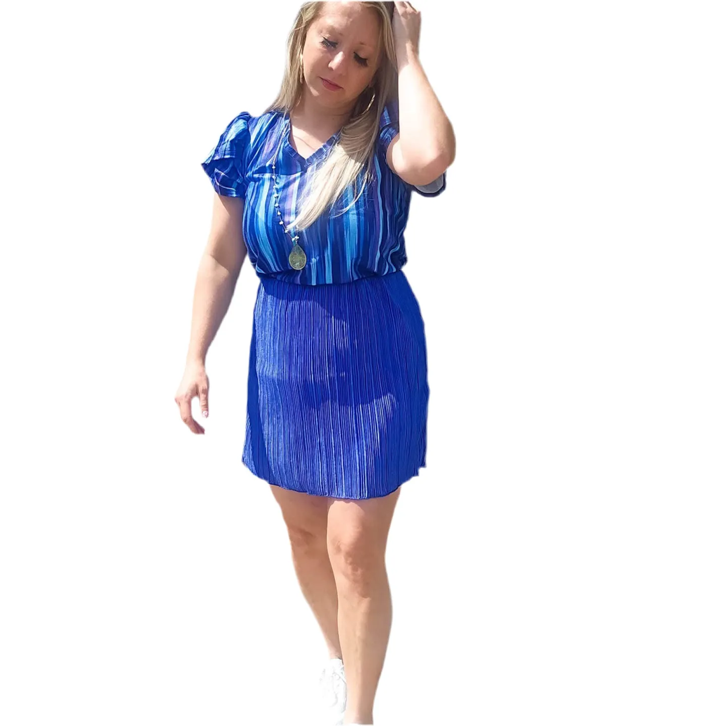 Samantha - Solid Dazzling Blue