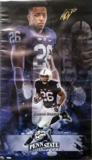 Saquon Barkley Signed Autographed Penn State Rare Banner COA JSA