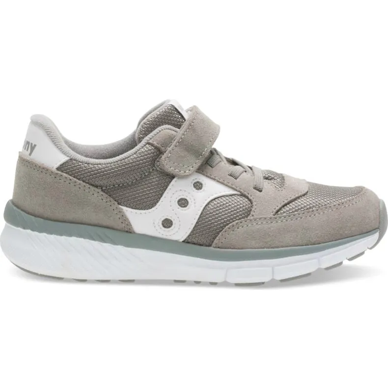 Saucony Grey/White Jazz Lite A/C Children's Sneaker
