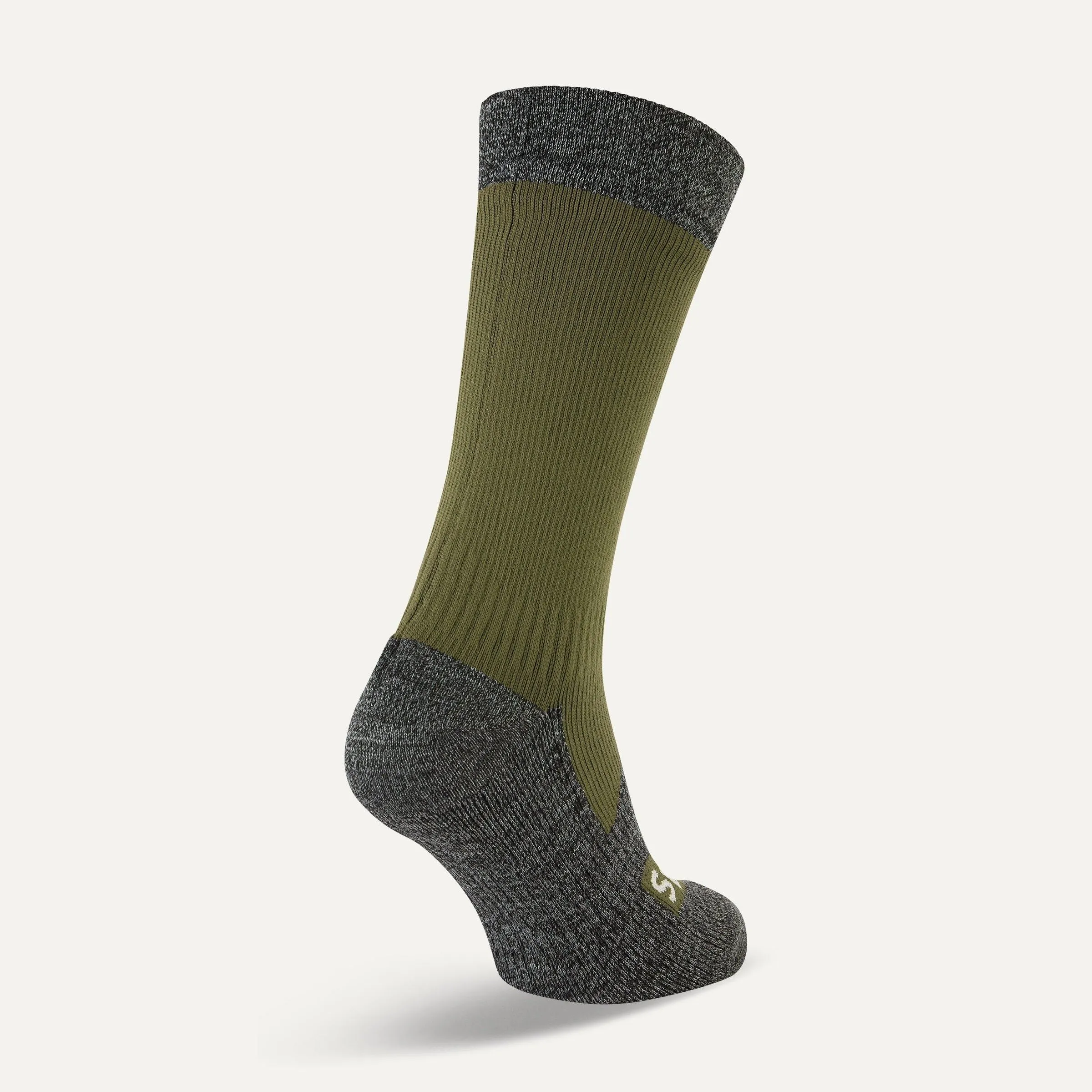 Sealskinz Raynham Waterproof All Weather Mid Length Sock Olive