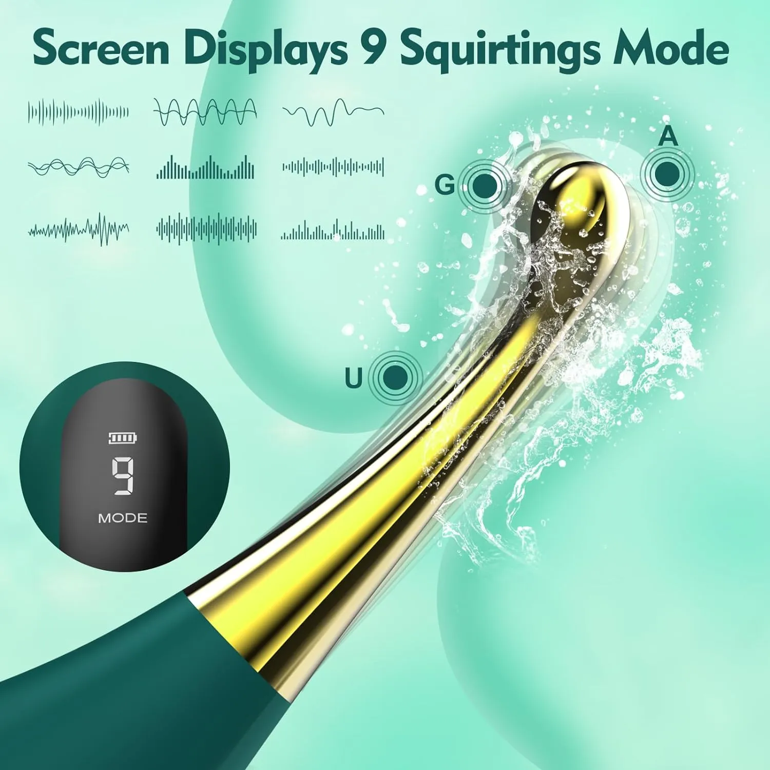 Sensual Clit Teaser Rechargeable Pinpoint Powerful Vibrator with LCD Screen Display
