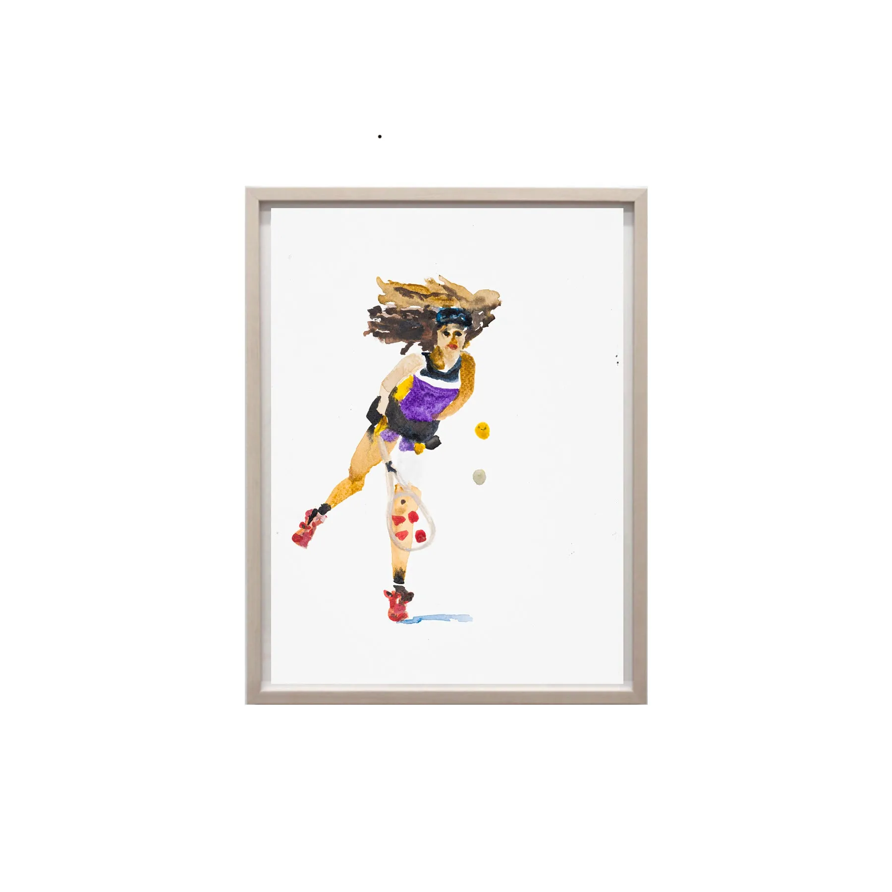 Shaun Ellison, Naomi Osaka, 2022; Watercolor on Paper
