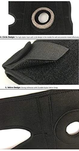 SKUDGEAR Adjustable Elbow Support Brace, Perfect Strap Sleeve for Pain Relief, Sports, Gym Workout for both Men and Women (Free Size)