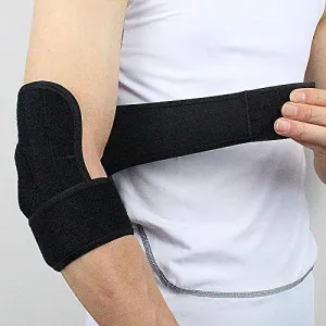 SKUDGEAR Adjustable Elbow Support Brace, Perfect Strap Sleeve for Pain Relief, Sports, Gym Workout for both Men and Women (Free Size)
