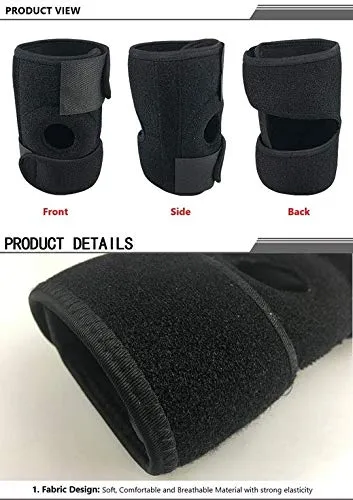 SKUDGEAR Adjustable Elbow Support Brace, Perfect Strap Sleeve for Pain Relief, Sports, Gym Workout for both Men and Women (Free Size)