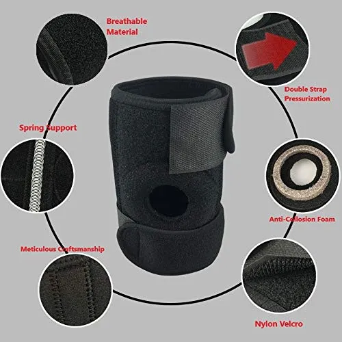 SKUDGEAR Adjustable Elbow Support Brace, Perfect Strap Sleeve for Pain Relief, Sports, Gym Workout for both Men and Women (Free Size)