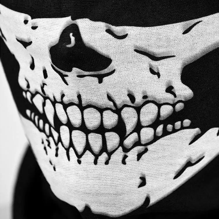 Skull Ghost Face Biker Mask.