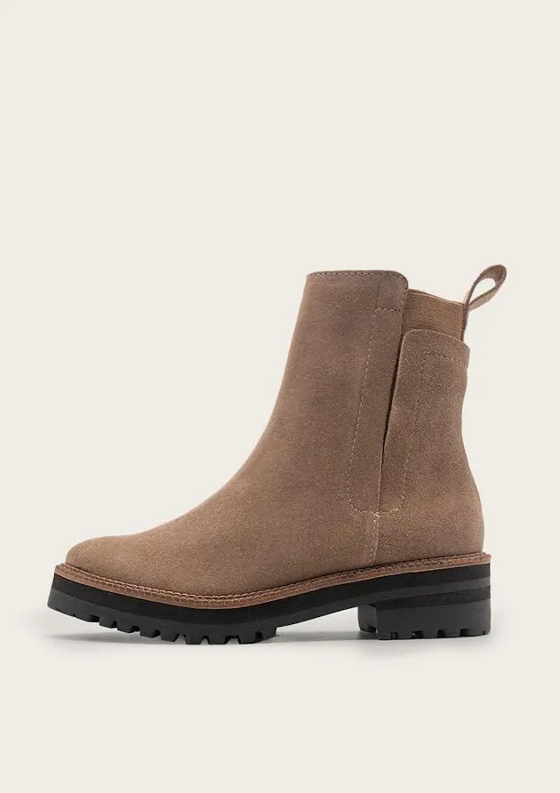 Sofia Combat Boot: Taupe