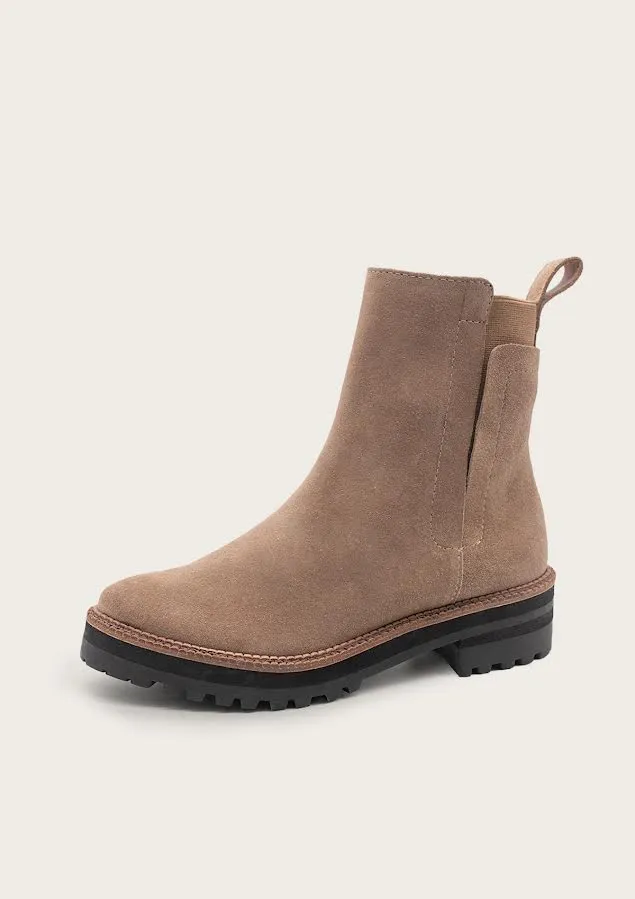 Sofia Combat Boot: Taupe