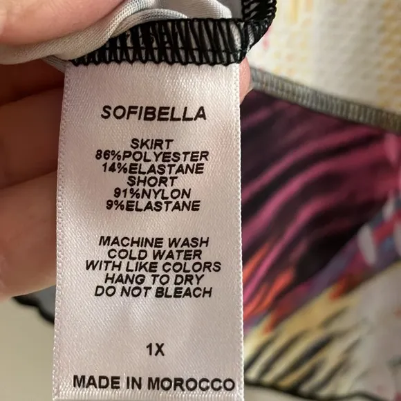 Sofibella Tennis/Golf/Pickleball/Athleisure Skort, 1X, NWT!