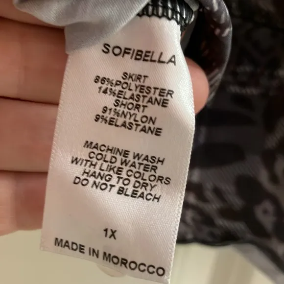 Sofibella Tennis/Golf/Pickleball/Athleisure Skort, 1X, NWT!