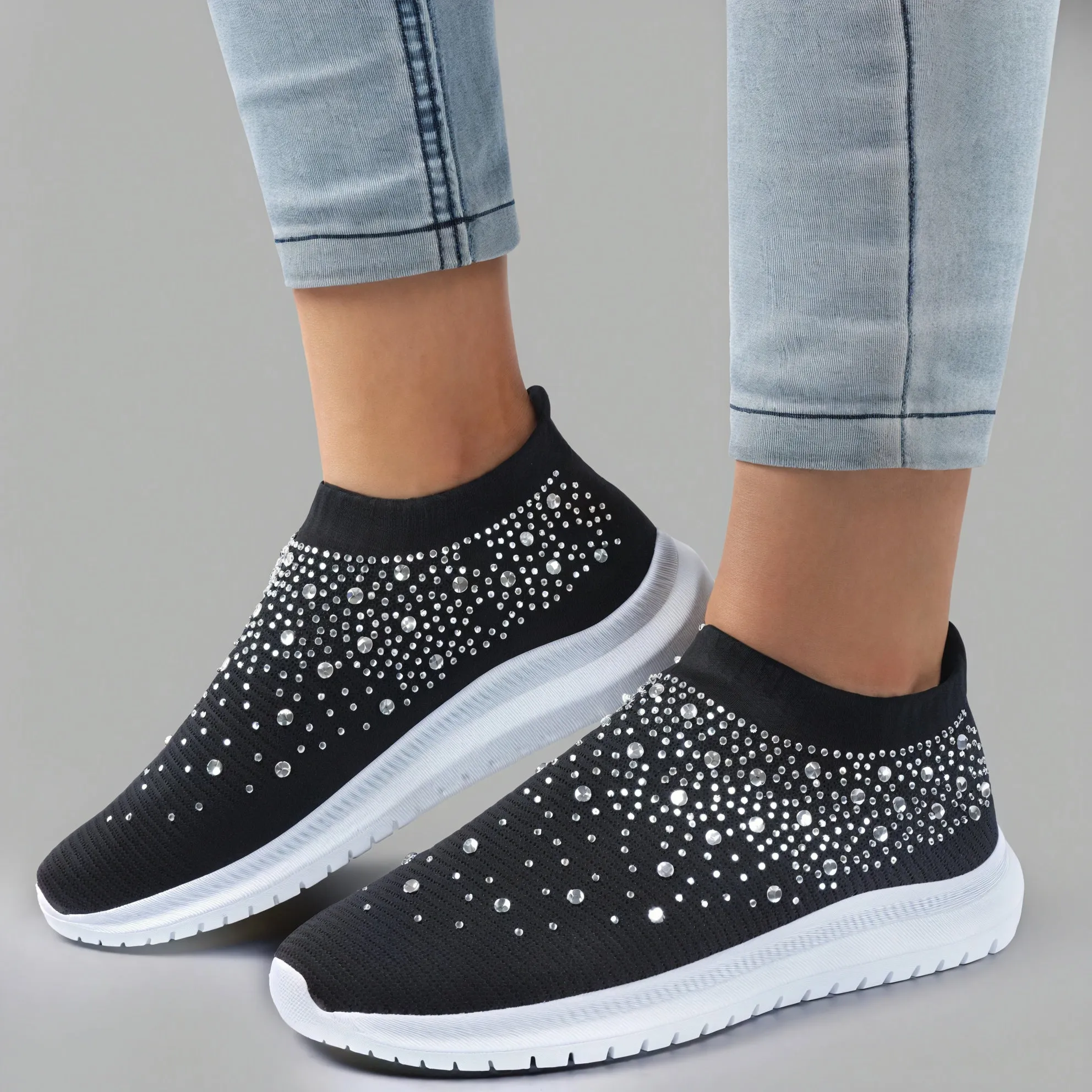 Sparkle Knit Slip-On: Effortless Style