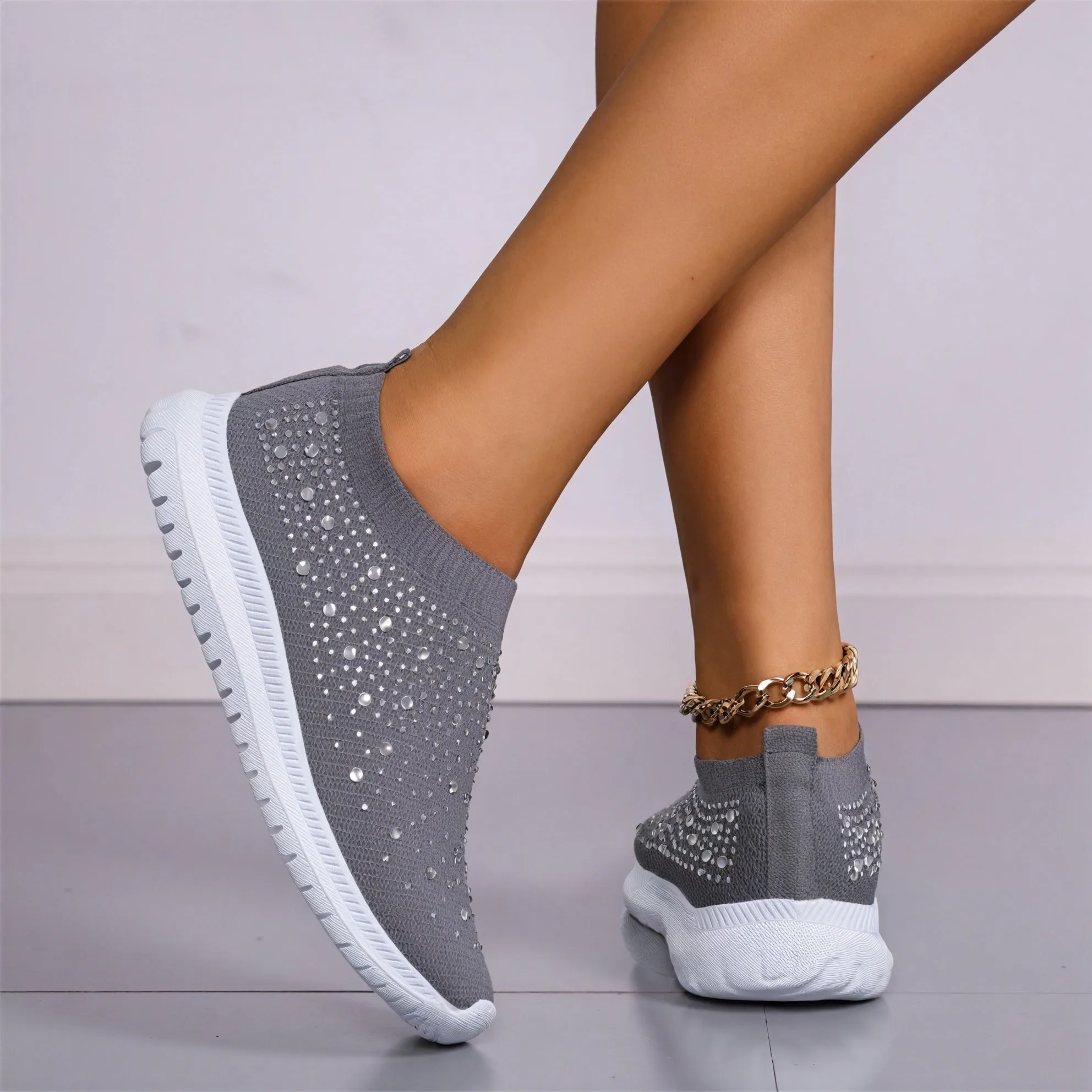 Sparkle Knit Slip-On: Effortless Style