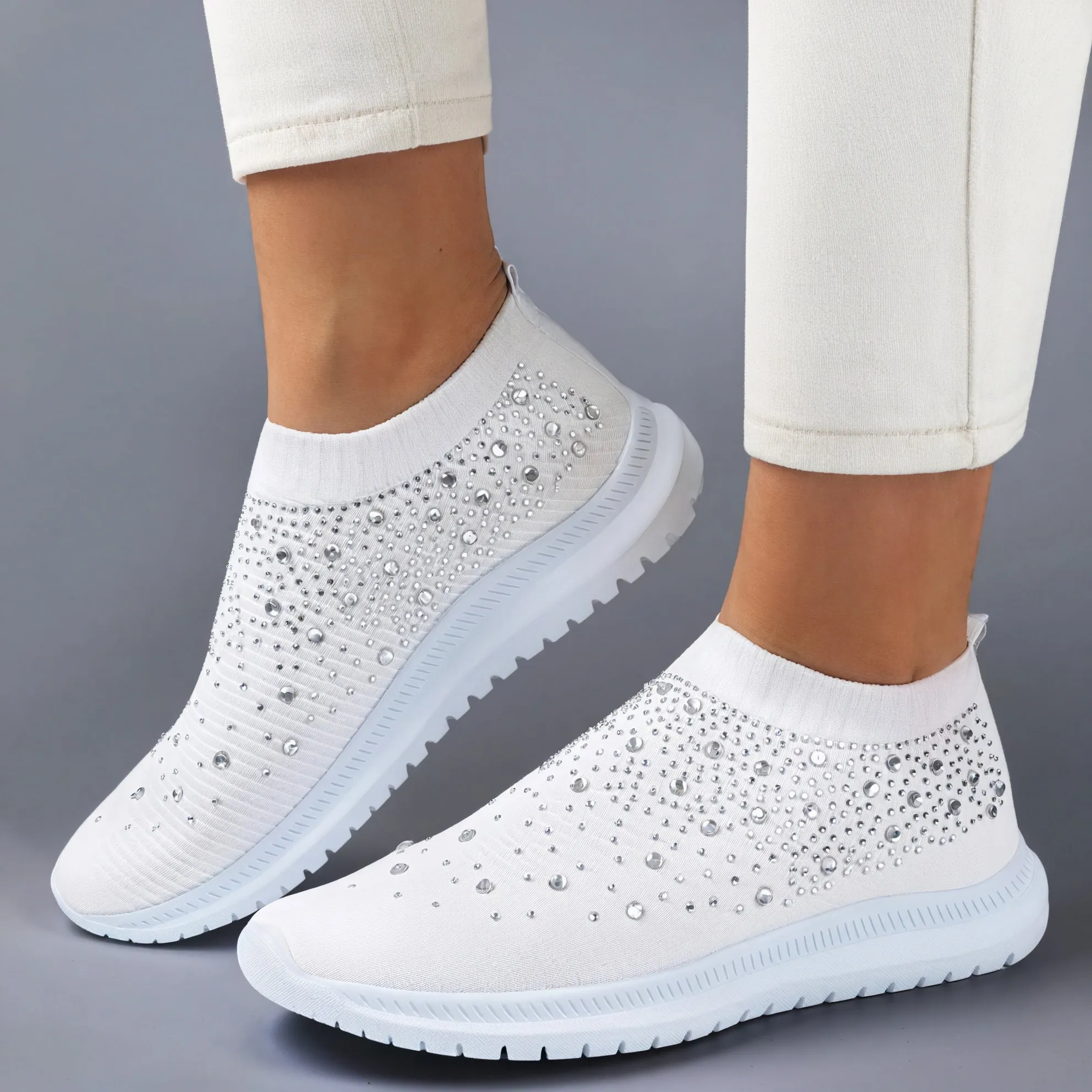 Sparkle Knit Slip-On: Effortless Style