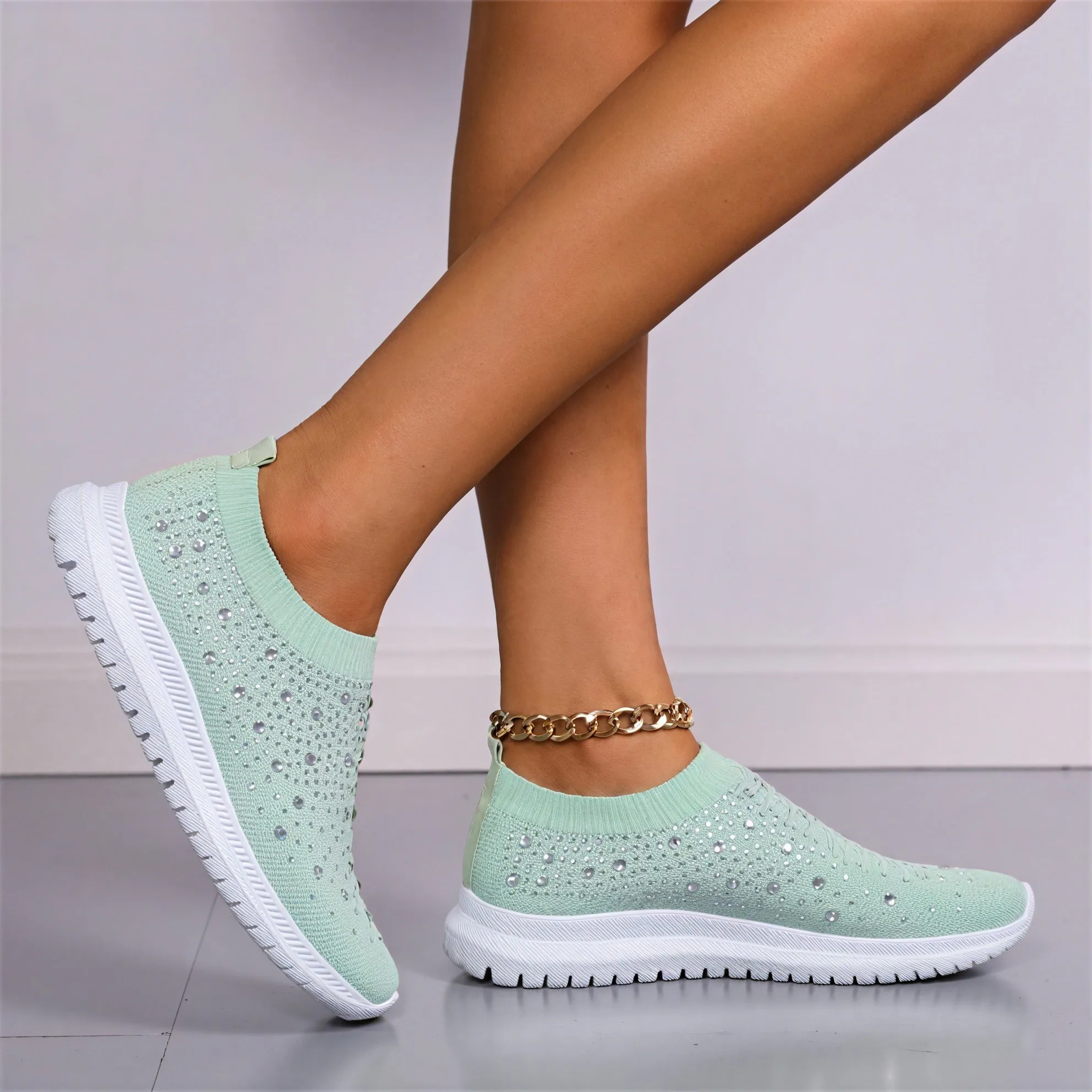 Sparkle Knit Slip-On: Effortless Style