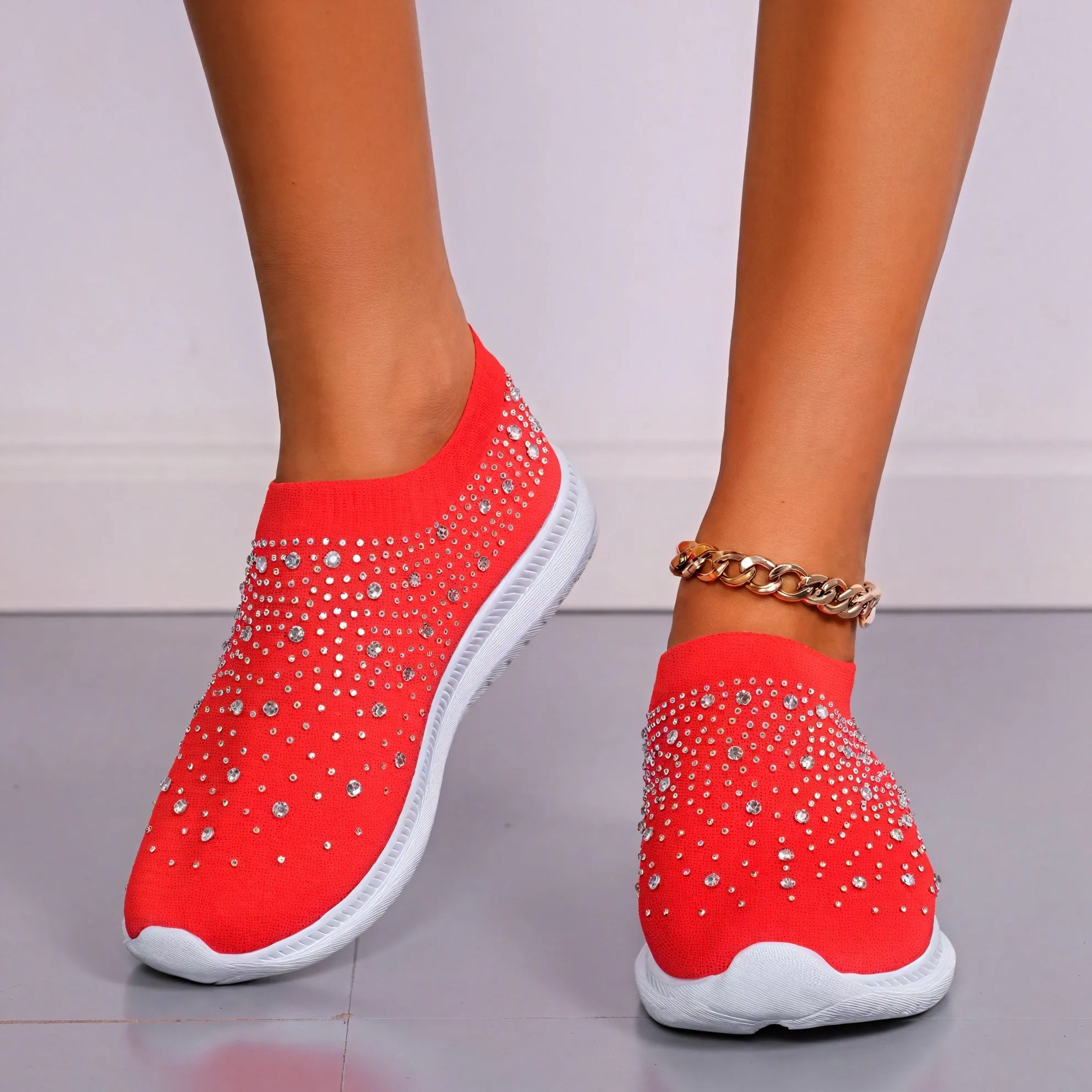 Sparkle Knit Slip-On: Effortless Style