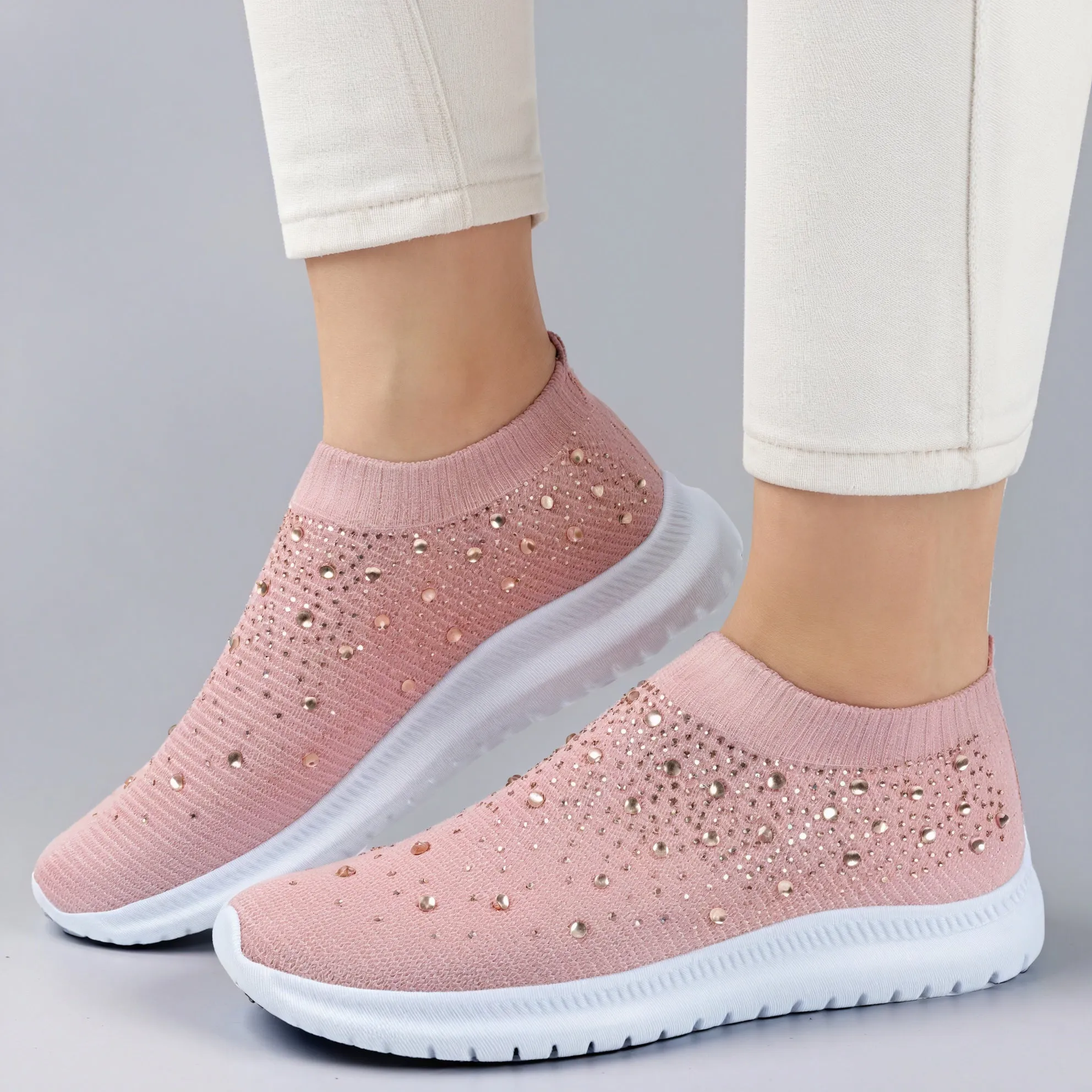 Sparkle Knit Slip-On: Effortless Style