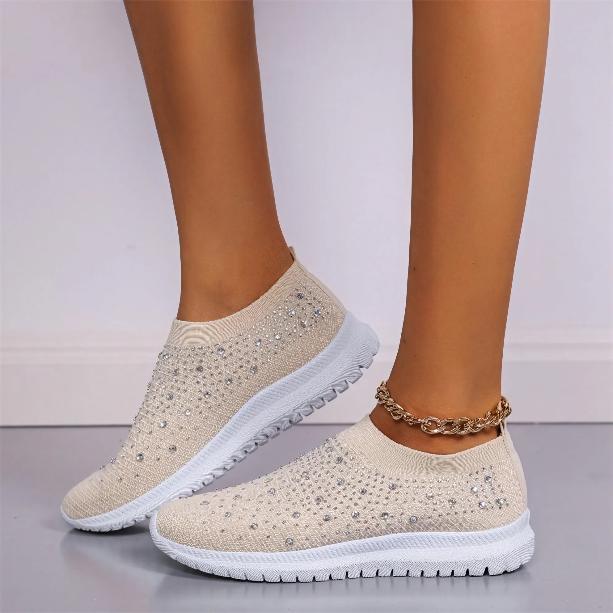 Sparkle Knit Slip-On: Effortless Style