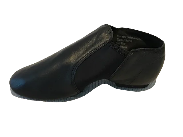 Split Sole Neoprene Elastic and Leather Pull On Jazz Shoes / Booties