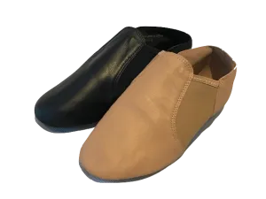 Split Sole Neoprene Elastic and Leather Pull On Jazz Shoes / Booties
