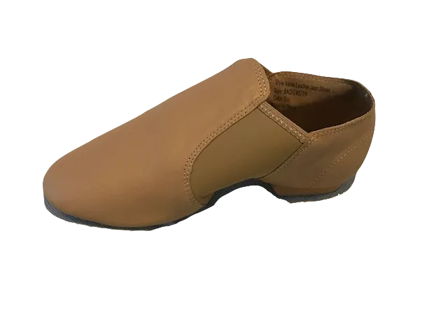 Split Sole Neoprene Elastic and Leather Pull On Jazz Shoes / Booties