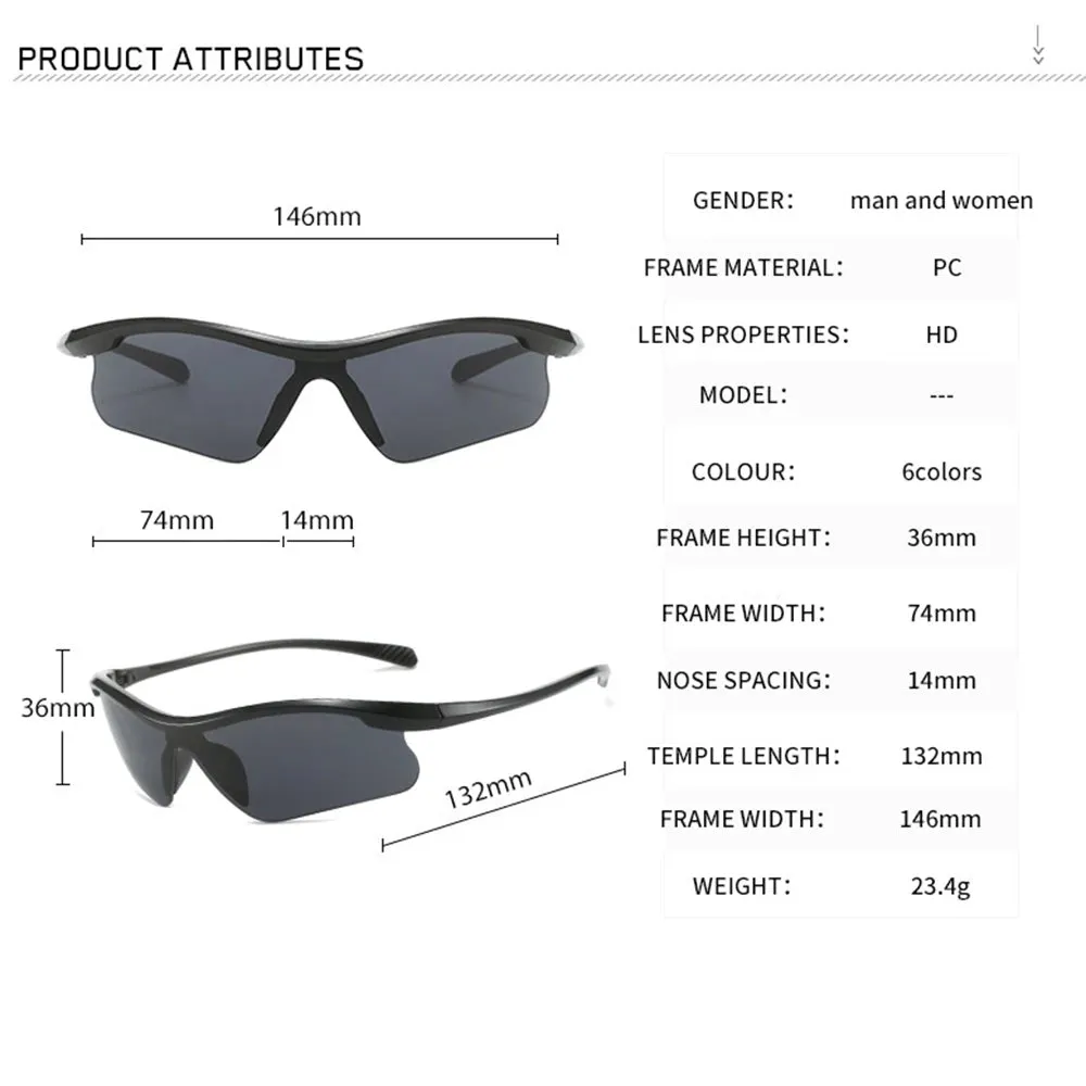Sport Cycling Sunglasses - Windproof Eyewear Goggles for Men and Women, Outdoor Bike Glasses with Interchangeable Lens
