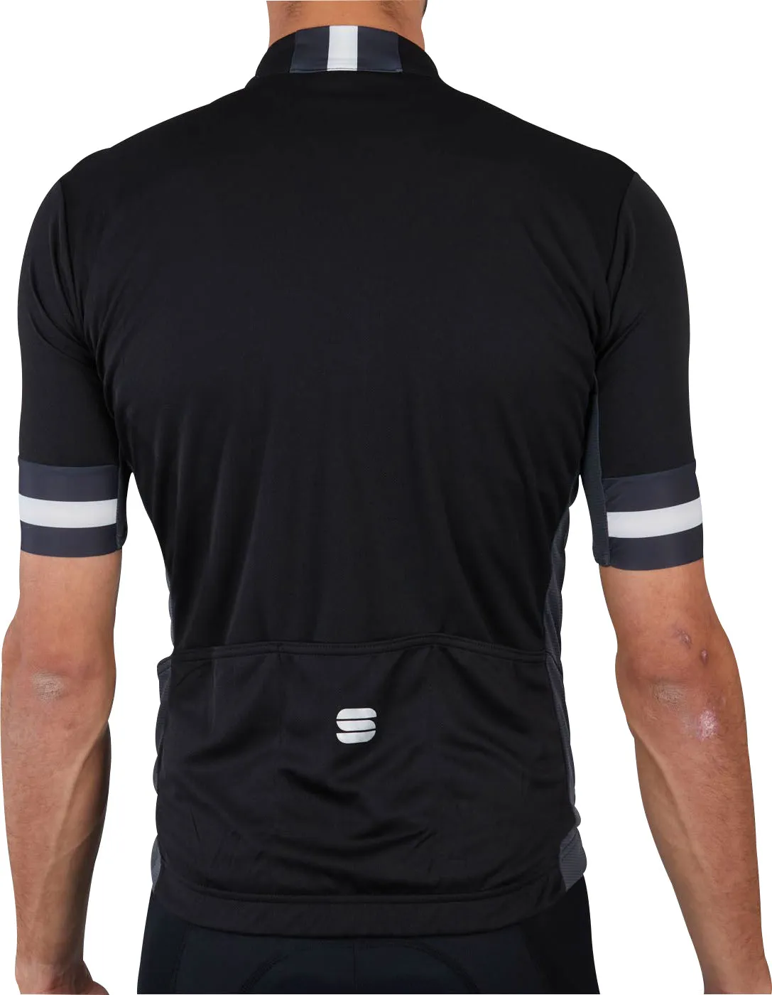 Sportful Kite Short Sleeve Mens Cycling Jersey - Black