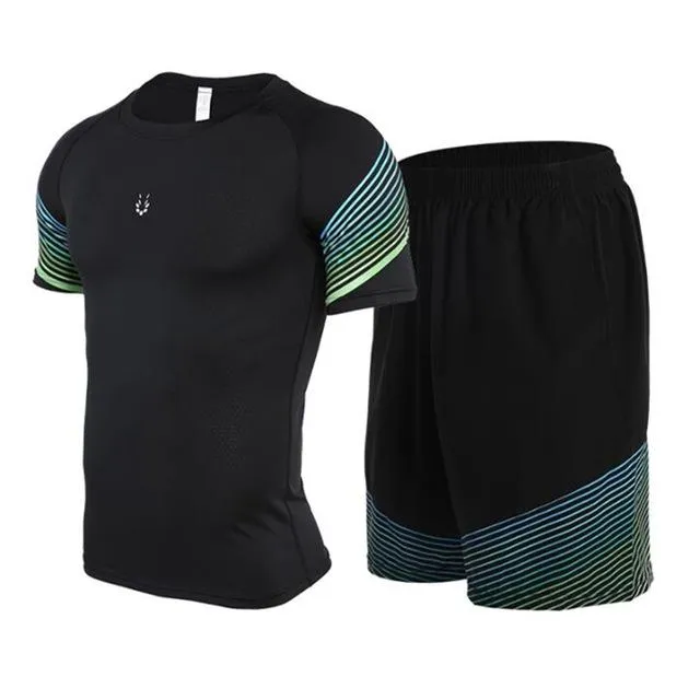 Sports Suit Men's Running Compression Tights Set Fitness Basketball Workout Jogging Suits Gym Sportswear 2-5pcs