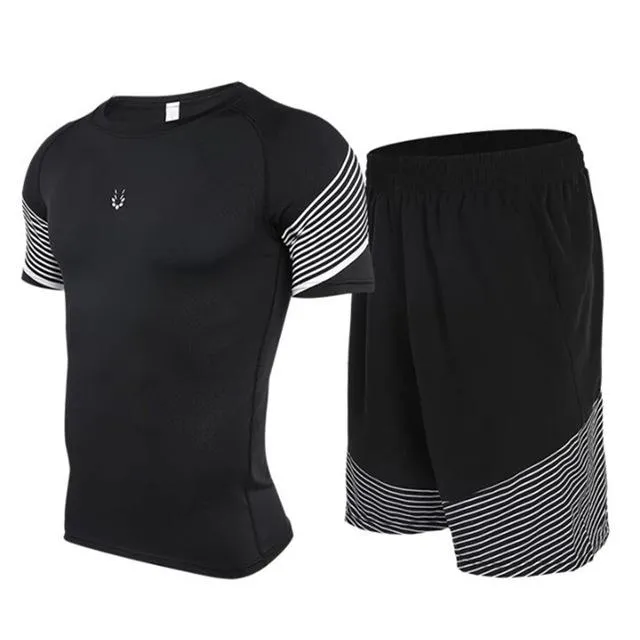Sports Suit Men's Running Compression Tights Set Fitness Basketball Workout Jogging Suits Gym Sportswear 2-5pcs