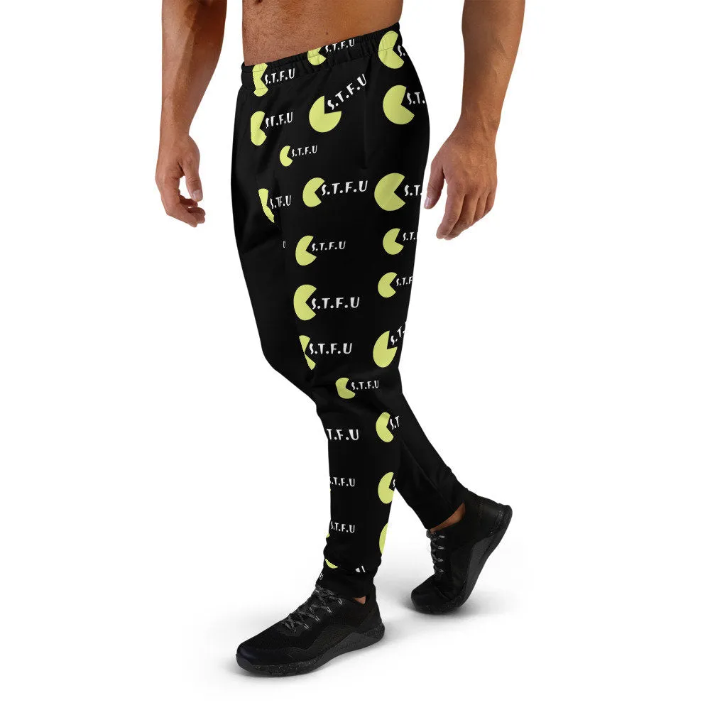 STFU Arcade Joggers - Yellow on Black