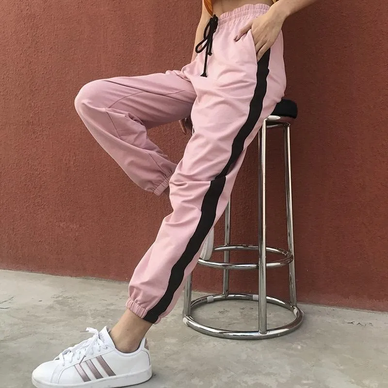 Striped Running Pants