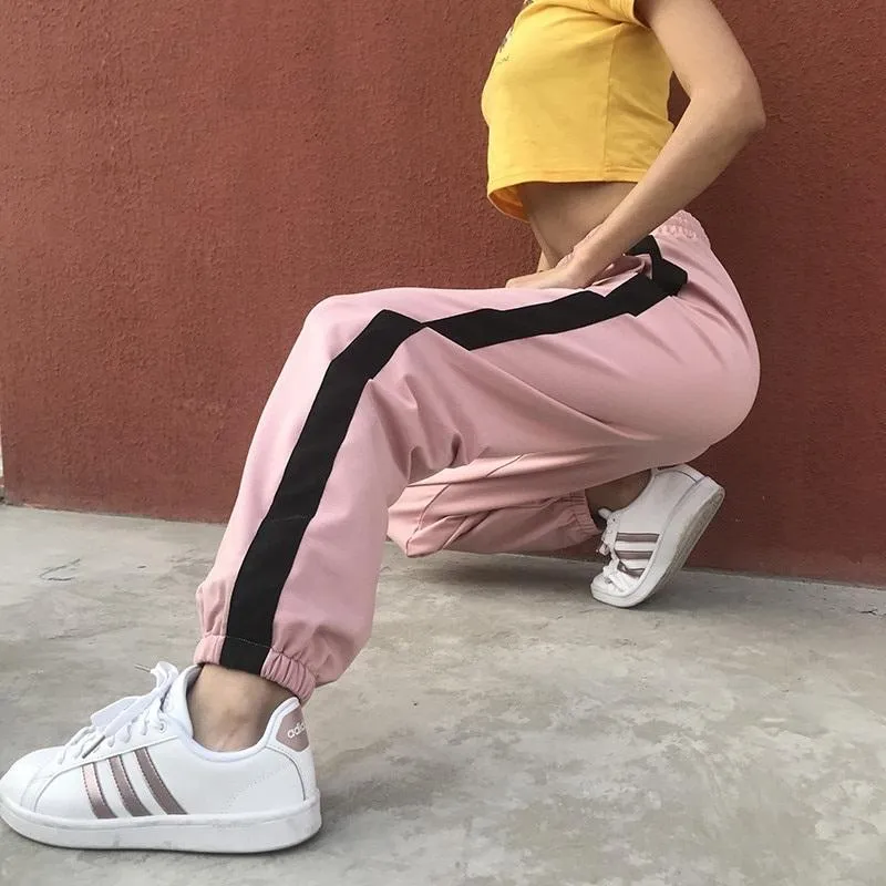 Striped Running Pants