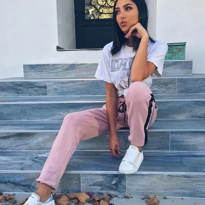 Striped Running Pants