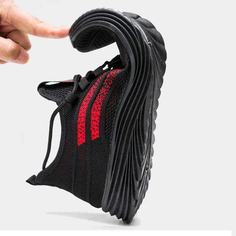 Summer Men's Shoes Fly Woven Comfortable Breathable Sports Shoes Running Shoes All-match Casual Shoes Men