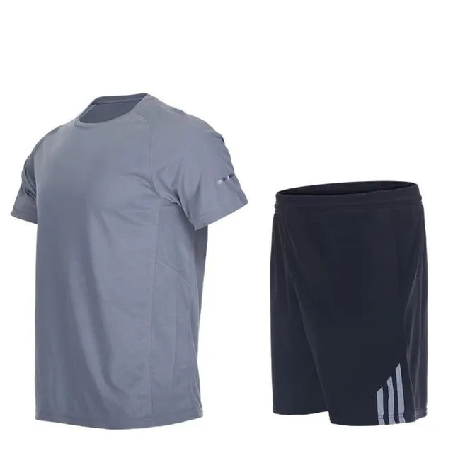 Summer Sports Suits Men's Gym Clothes Running Set Quick Dry Fitness Sportswear Basketball Workout Jogging Suits 2pcs