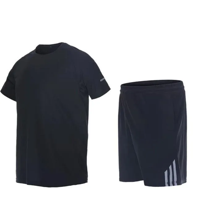 Summer Sports Suits Men's Gym Clothes Running Set Quick Dry Fitness Sportswear Basketball Workout Jogging Suits 2pcs