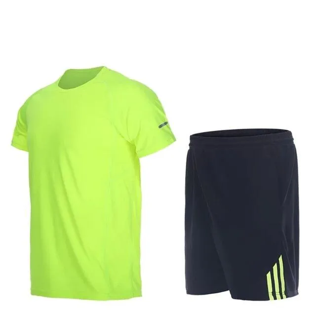 Summer Sports Suits Men's Gym Clothes Running Set Quick Dry Fitness Sportswear Basketball Workout Jogging Suits 2pcs