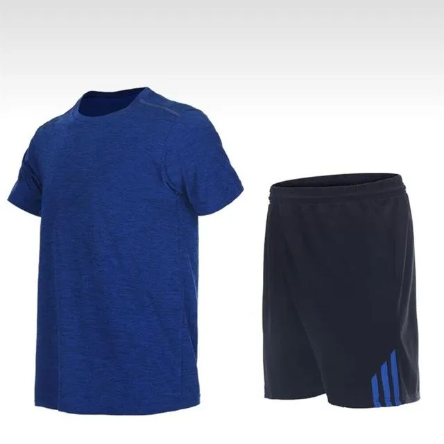 Summer Sports Suits Men's Gym Clothes Running Set Quick Dry Fitness Sportswear Basketball Workout Jogging Suits 2pcs