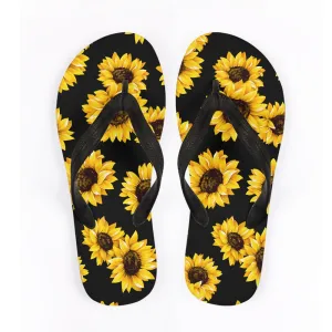 Sunflower Flip Flops