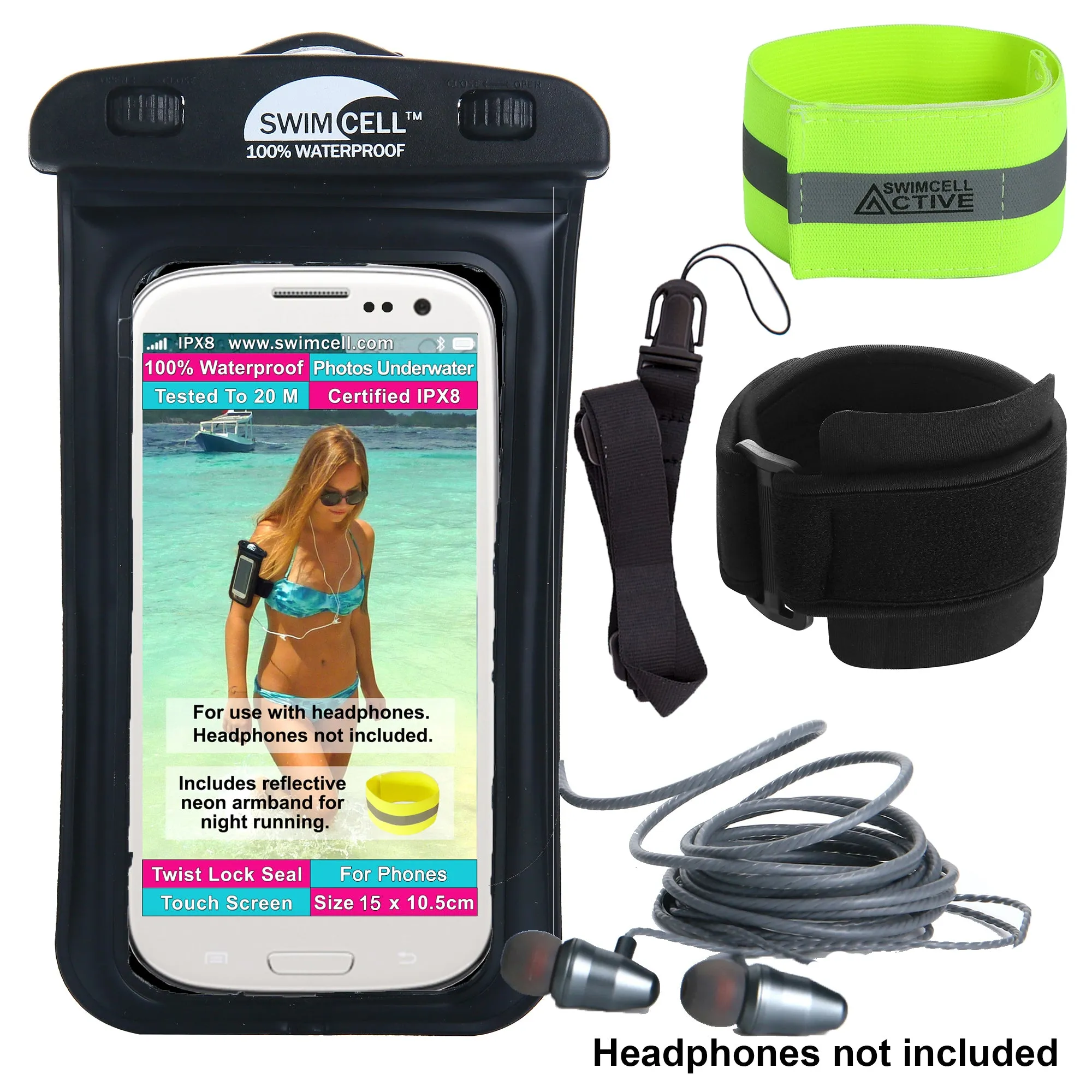 SwimCell Waterproof Phone Case With Armband