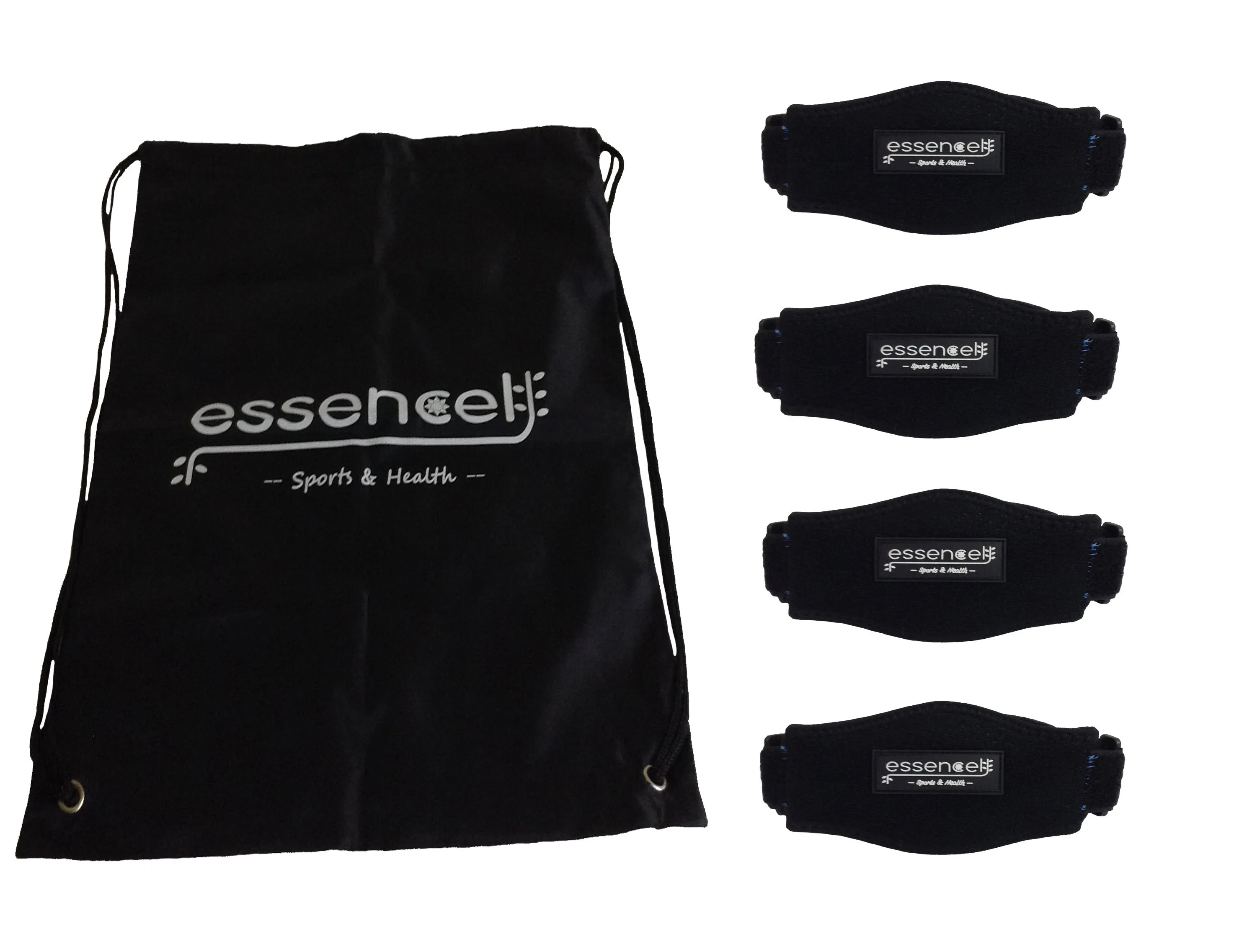 Tennis golf Elbow Brace,  Strap with Compression Pad - bonus Drawstring Carrying Bag