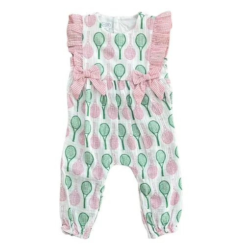 Tennis Print Baby Longall