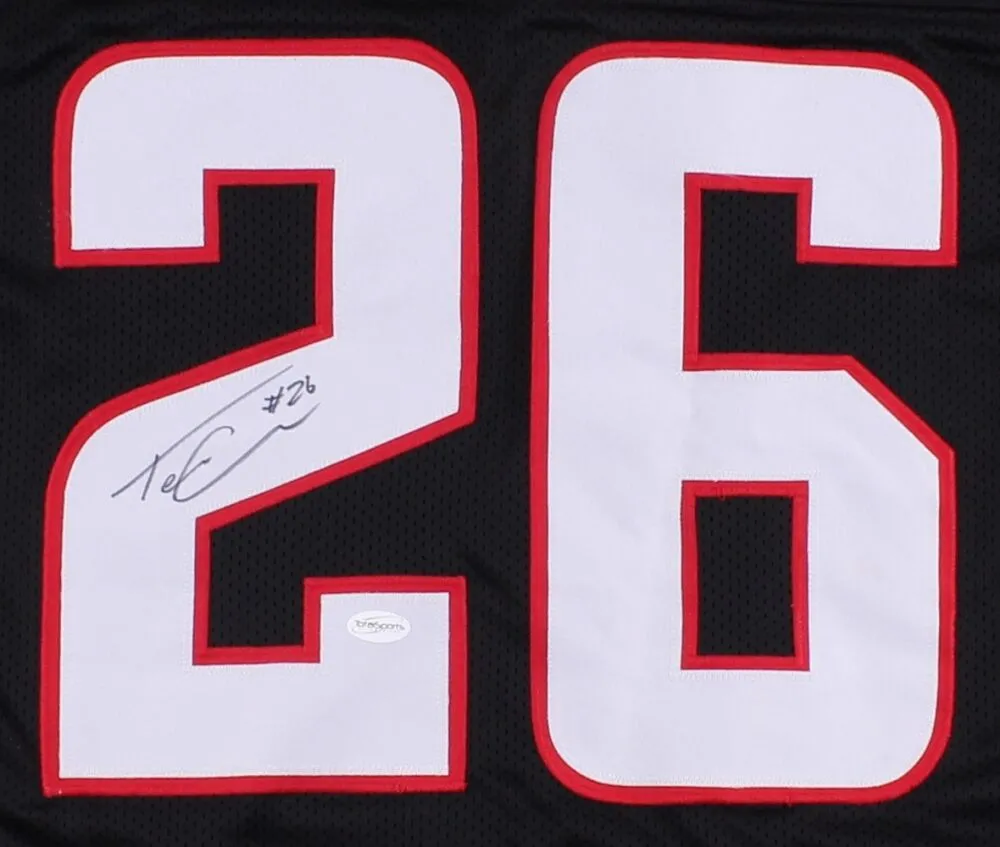 Tevin Coleman Signed Falcons Jersey (TSE COA) Atlanta Falcons Running Back