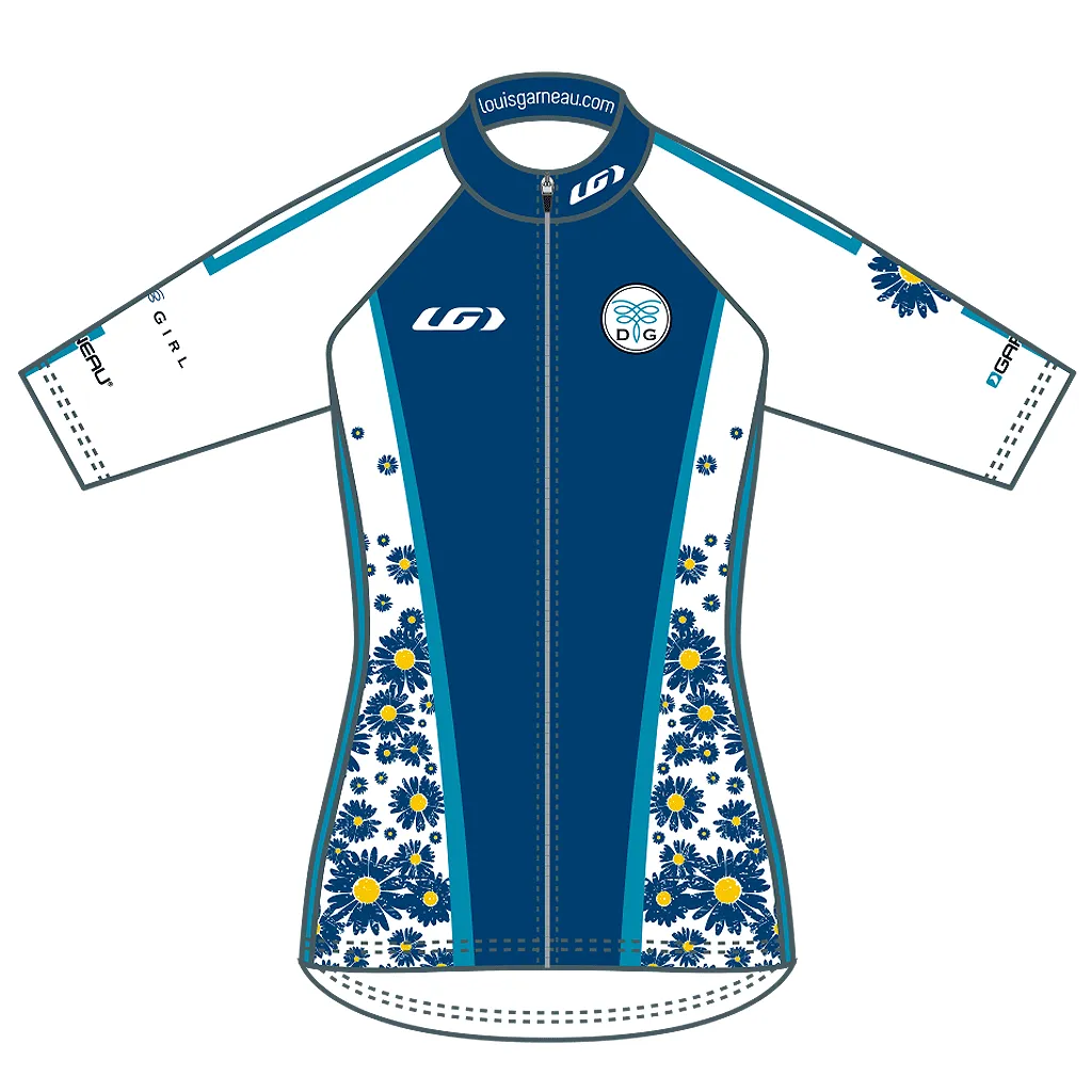 The Daisy Cycling Jersey - Wild Blue Yonder