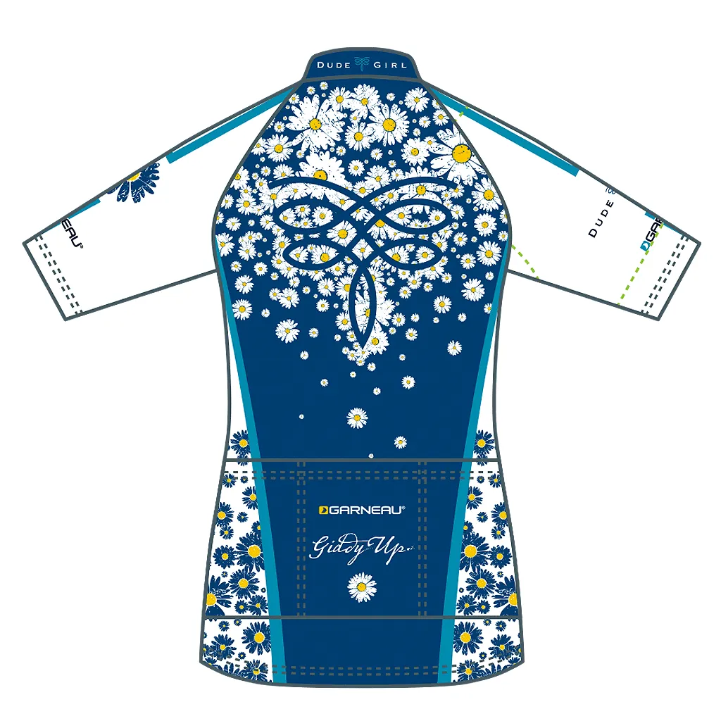 The Daisy Cycling Jersey - Wild Blue Yonder