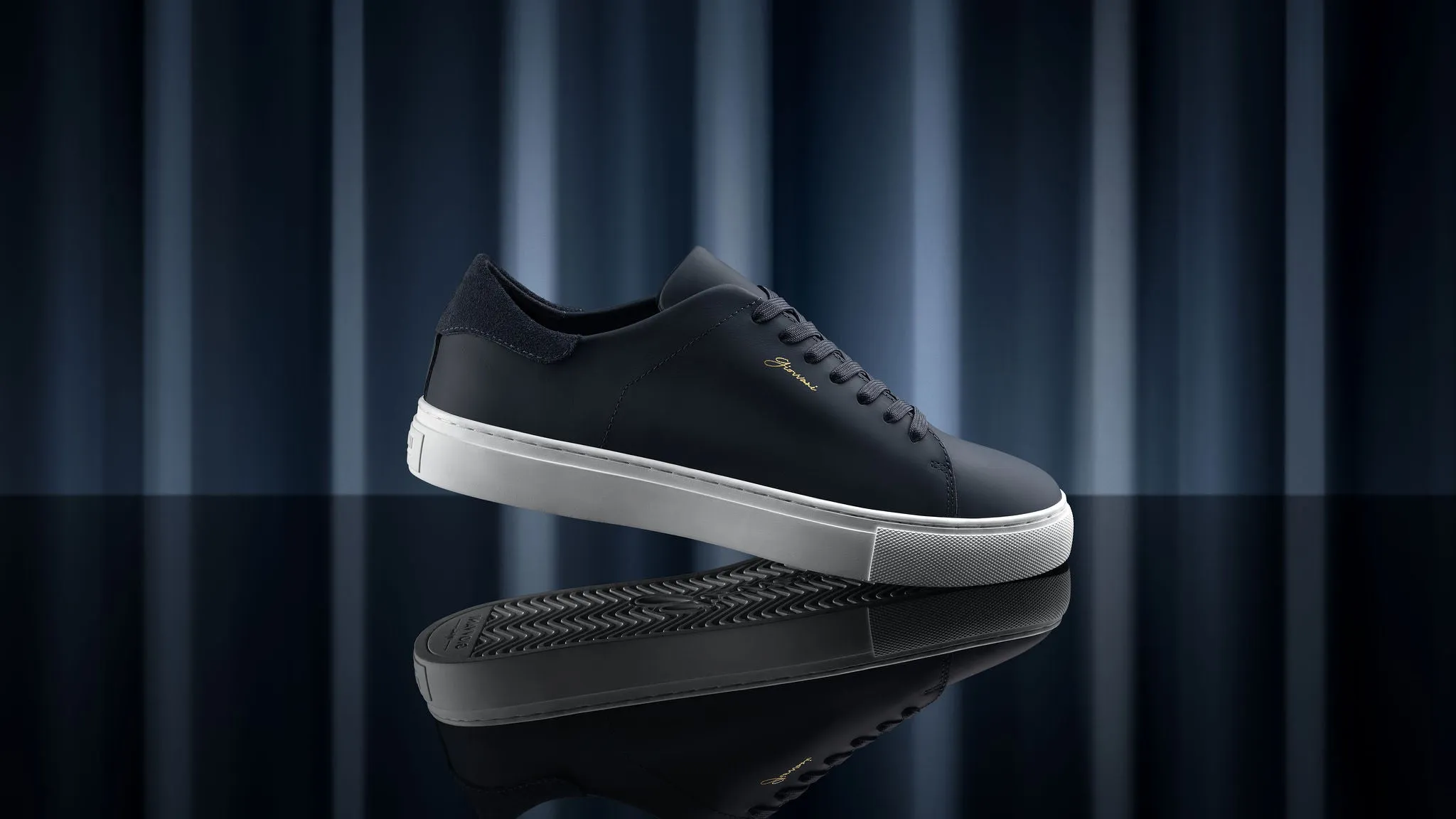 The Lorenzo - Blue Leather / White Sole