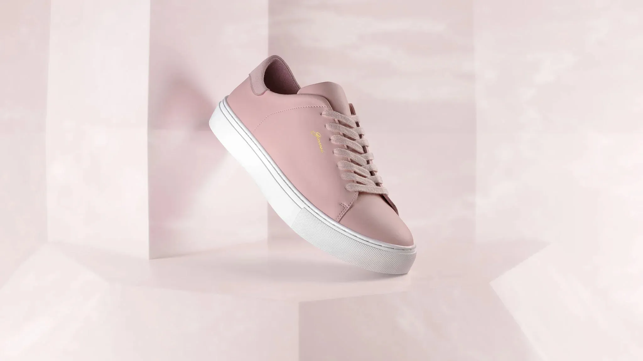 The Lorenzo - Pink Leather / White Sole - Womens