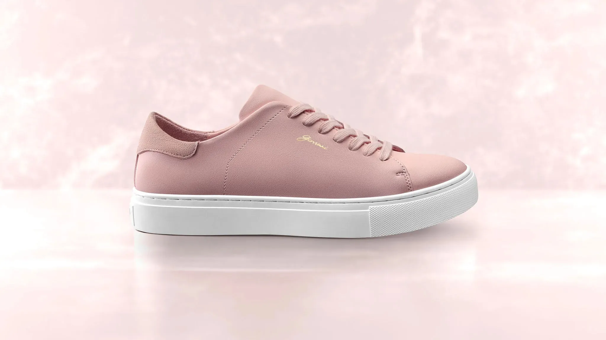 The Lorenzo - Pink Leather / White Sole - Womens